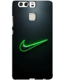 Чехол для Huawei P9 с картинкой «Неоновый контур Nike» Чехол для Huawei P9 с картинкой «Неоновый контур Nike»
