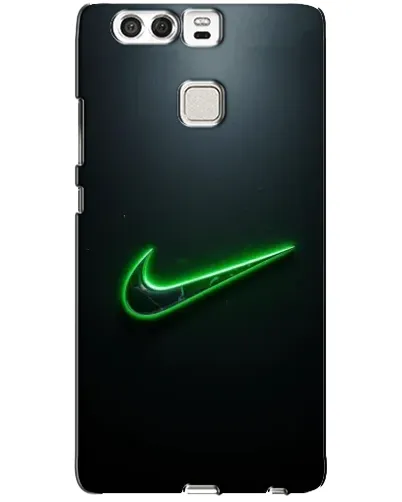 Чехол для Huawei P9 с картинкой «Неоновый контур Nike»