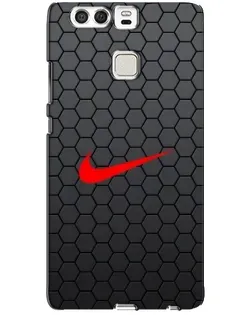 Чехол для Huawei P9 с картинкой «Nike — карбоновая сетка»