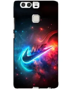 Чехол для Huawei P9 с картинкой «Огненный логотип Nike»