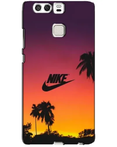 Чехол для Huawei P9 с картинкой «Nike на закате солнца»