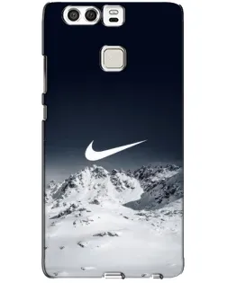 Чехол для Huawei P9 с картинкой «Nike — зимние горы»