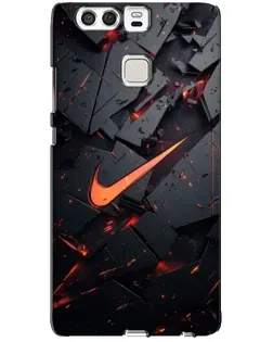 Чехол для Huawei P9 с картинкой «Nike — эффект разломов»