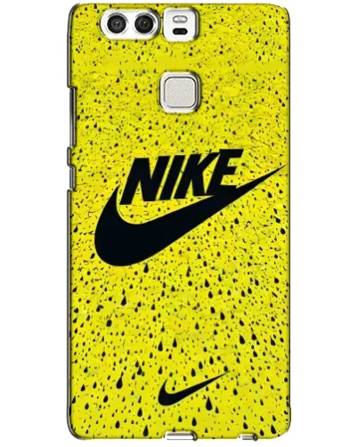 Чехол для Huawei P9 с картинкой «Желтый текстурный Nike»