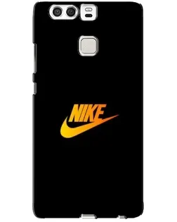 Чехол для Huawei P9 с картинкой «Золотой логотип Nike»