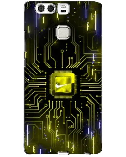 Чехол для Huawei P9 с картинкой «Nike — золотая искра»