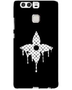 Чехол для Huawei P9 с картинкой «Цветочная монограмма»