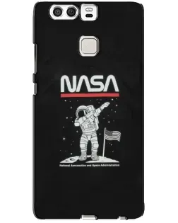 Чехол для Huawei P9 с картинкой «NASA — шагаем по Луне»