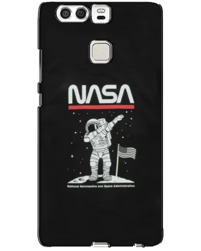 Чехол для Huawei P9 с картинкой «NASA — шагаем по Луне»