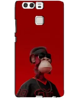Чехол для Huawei P9 с картинкой «Bored Ape в красном»