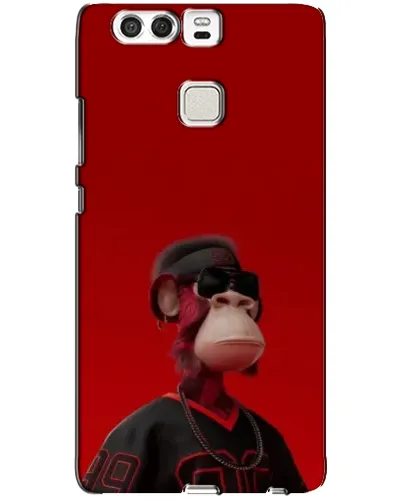 Чехол для Huawei P9 с картинкой «Bored Ape в красном» Чехол для Huawei P9 с картинкой «Bored Ape в красном»