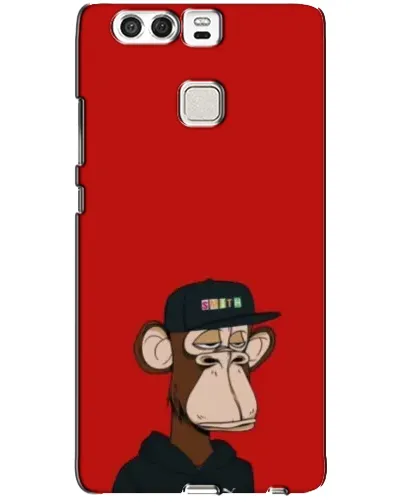 Чехол для Huawei P9 с картинкой «Bored Ape — красный фон» Чехол для Huawei P9 с картинкой «Bored Ape — красный фон»