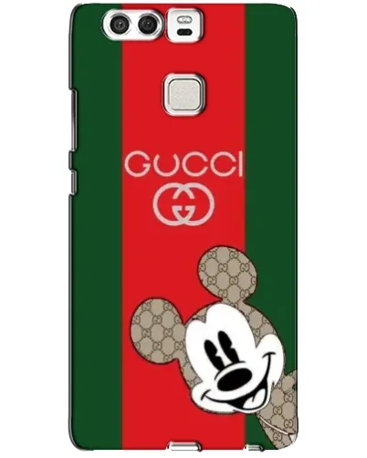 Чехол для Huawei P9 с картинкой «Gucci — полосы и Микки»