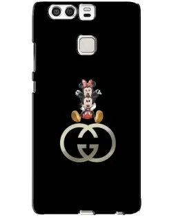 Чехол для Huawei P9 с картинкой «Минни Маус на лого»