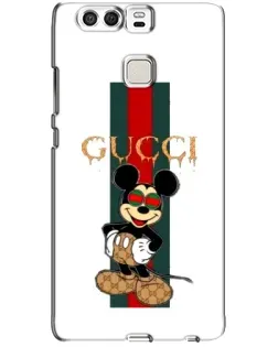 Чехол для Huawei P9 с картинкой «Микки Маус Gucci — полосы»
