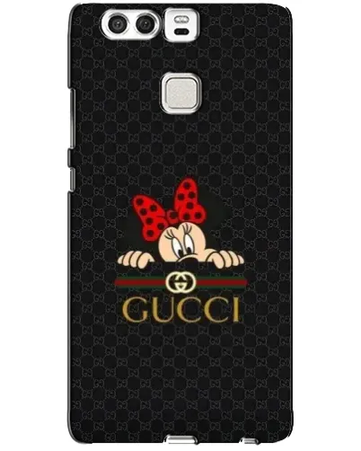 Чехол для Huawei P9 с картинкой «Минни Маус Gucci — черный»