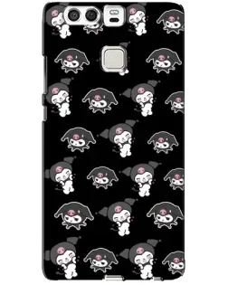 Чохол для Huawei P9 з картинкою «Чорний паттерн Kuromi»