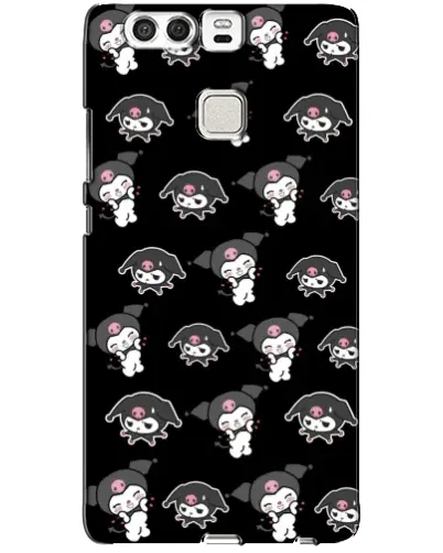 Чохол для Huawei P9 з картинкою «Чорний паттерн Kuromi»