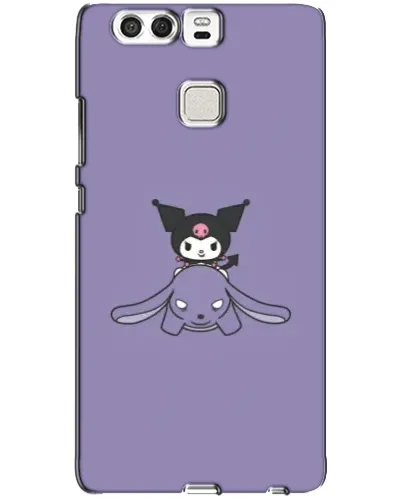Чохол для Huawei P9 з картинкою «Kuromi на ліловому фоні»