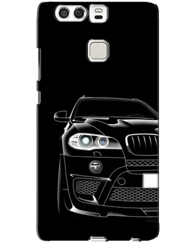 Чехол для Huawei P9 с картинкой «Темный силуэт BMW» Чехол для Huawei P9 с картинкой «Темный силуэт BMW»