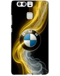 Чехол для Huawei P9 с картинкой «Золотистый дым BMW»