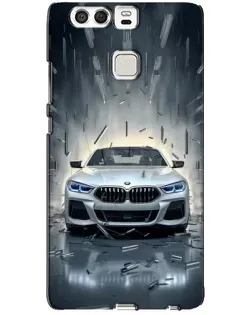 Чехол для Huawei P9 с картинкой «BMW в свете фар»
