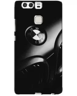 Чехол для Huawei P9 с картинкой «Эмблема BMW — макро»