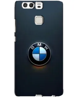 Чехол для Huawei P9 с картинкой «Логотип BMW — минимализм»