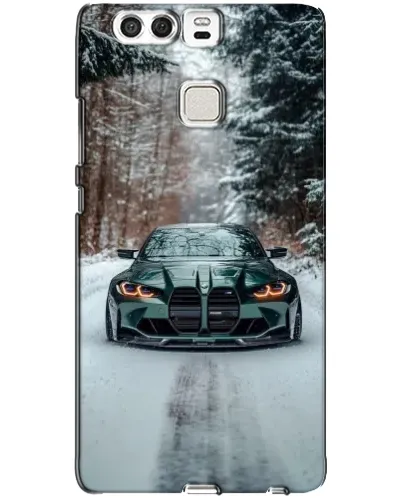 Чехол для Huawei P9 с картинкой «BMW в зимнем лесу» Чехол для Huawei P9 с картинкой «BMW в зимнем лесу»