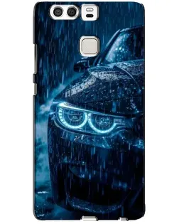 Чехол для Huawei P9 с картинкой «BMW под дождем»