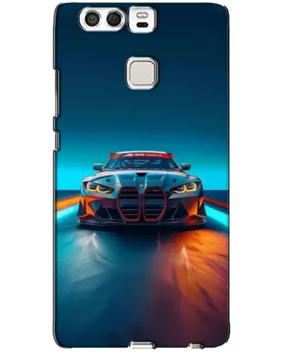 Чехол для Huawei P9 с картинкой «BMW — огни неона» Чехол для Huawei P9 с картинкой «BMW — огни неона»