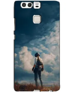 Чохол для Huawei P9 з картинкою «Герой PUBG на скелі»
