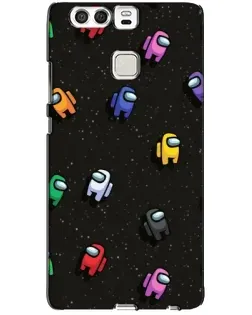Чохол для Huawei P9 з картинкою «Космічний патерн Among Us»
