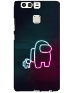 Чохол для Huawei P9 з картинкою «Among Us неон-арт»