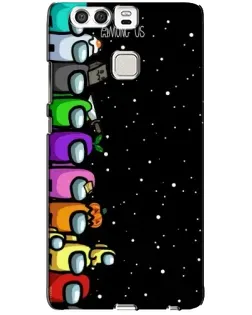 Чохол для Huawei P9 з картинкою «Команда Among Us»