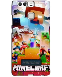 Чохол для Huawei P9 з картинкою «Minecraft герої гри»