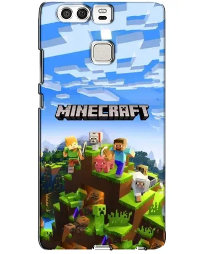 Чохол для Huawei P9 з картинкою «Minecraft класичний світ»