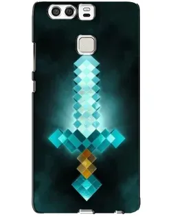 Чохол для Huawei P9 з картинкою «Алмазний меч неон»