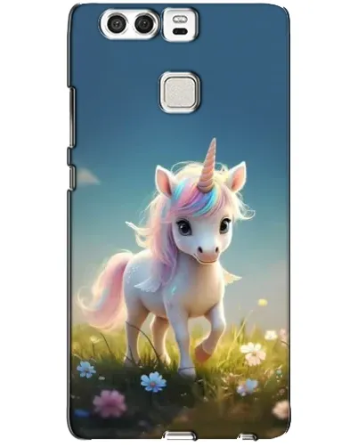 Чехол для Huawei P9 с картинкой «Единорог на поляне»