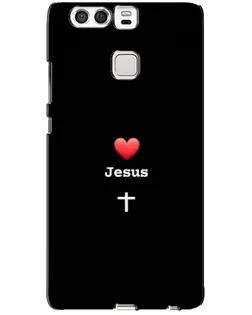 Чехол для Huawei P9 с картинкой «Сердце - Jesus»