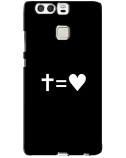 Чехол для Huawei P9 с картинкой «Крест и Сердце»