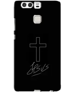 Чехол для Huawei P9 с картинкой «Графический крест Jesus» Чехол для Huawei P9 с картинкой «Графический крест Jesus»