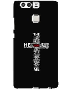 Чехол для Huawei P9 с картинкой «Текстовый крест» Чехол для Huawei P9 с картинкой «Текстовый крест»