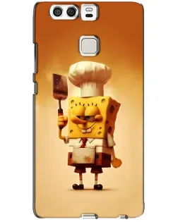 Чехол для Huawei P9 с картинкой «Губка Боб повар»