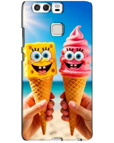 Чехол для Huawei P9 с картинкой «Спанч Боб мороженое»