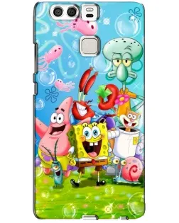 Чехол для Huawei P9 с картинкой «Губка Боб и друзья» Чехол для Huawei P9 с картинкой «Губка Боб и друзья»