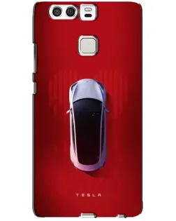 Чехол для Huawei P9 с картинкой «Tesla Top View»