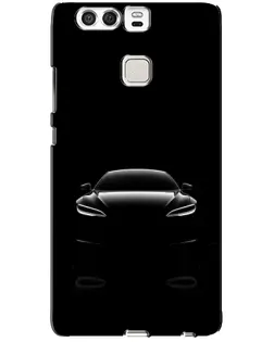 Чехол для Huawei P9 с картинкой «Силуэт Tesla Night»