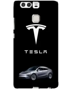Чехол для Huawei P9 с картинкой «Tesla Model Y»