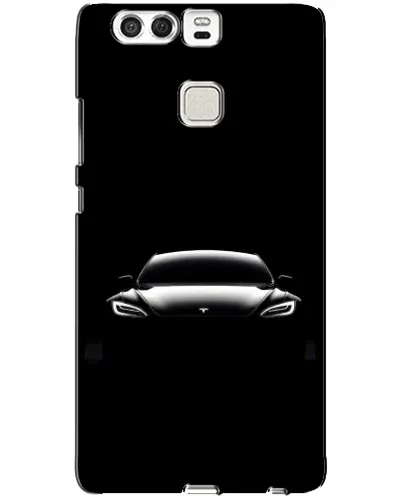 Чехол для Huawei P9 с картинкой «Фары Tesla Night» Чехол для Huawei P9 с картинкой «Фары Tesla Night»